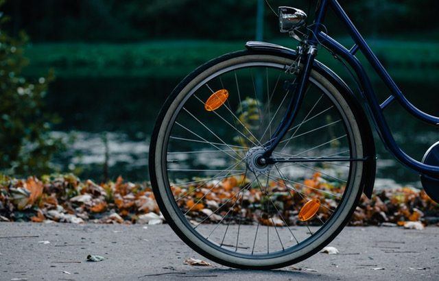 A photograph of a bike wheel | Smarter Travel Limited