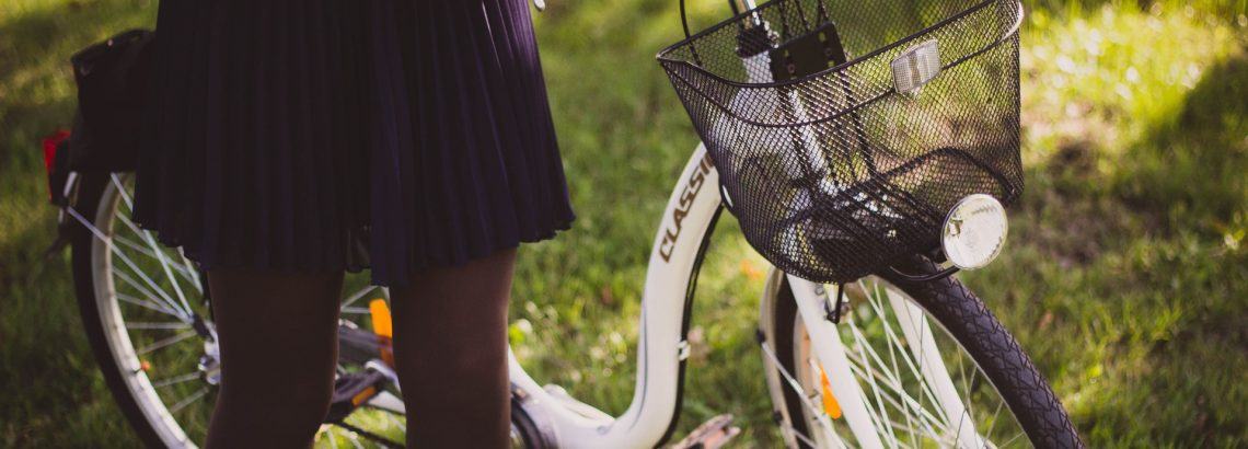 A photograph of a girl with an electric bike | Smarter Travel Limited