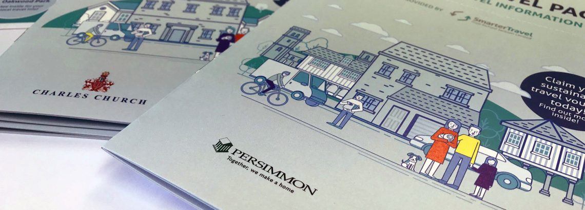 A photograph of the Becket's Grove Residential Travel Plan welcome packs | Smarter Travel Limited