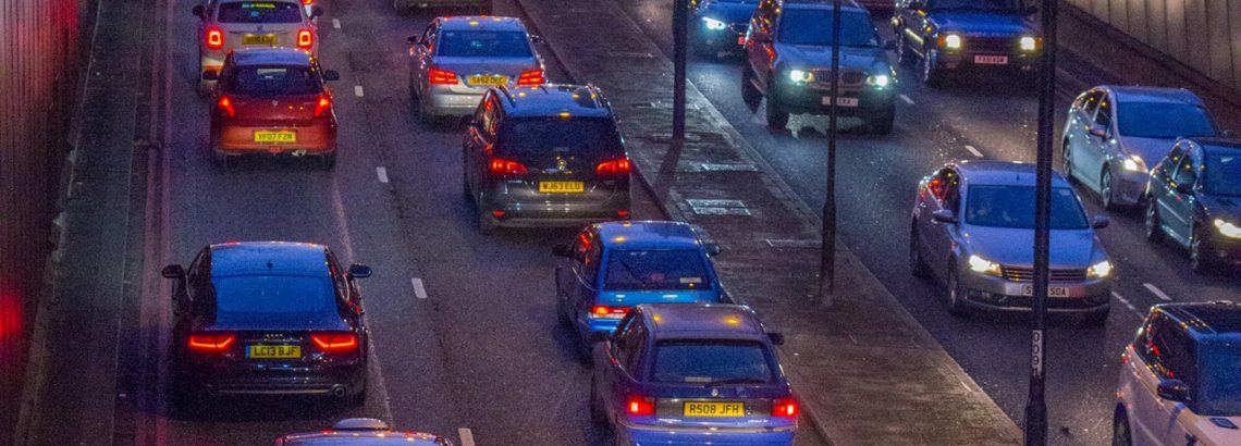 Heavy traffic jam at dusk | Smarter Travel Limited